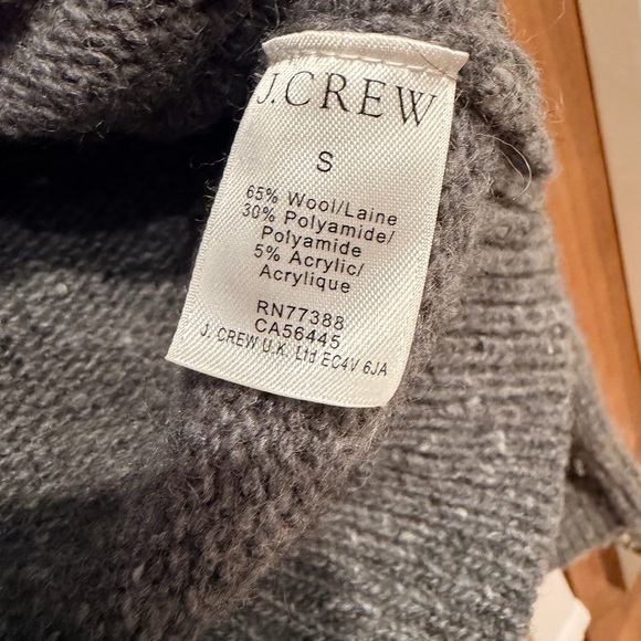 J. Crew Gray Button-Up Cardigan Wool Blend Sweater - Picture 4 of 4